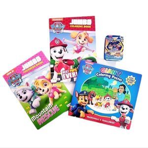 PAW PATROL Fun Kid's Activity Toy Gift Play Basket Color Puzzle Bundle Lot NWT